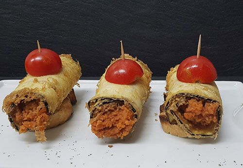 rollitos de berenjenas para llevar